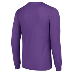 Minnesota Vikings Starter Player X Logo Graphic Long Sleeve T-Shirt - Purple - NFL