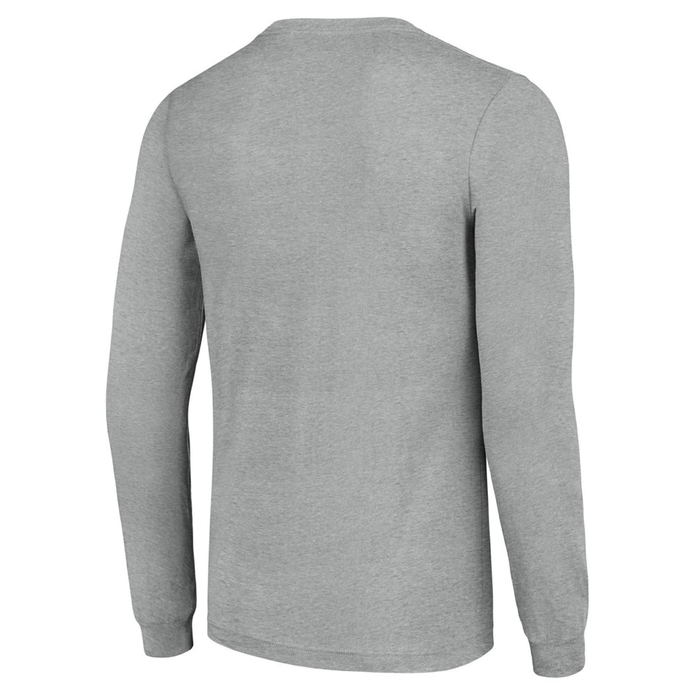 Detroit Lions Starter Player X Logo Graphic Long Sleeve T-Shirt - Heather Gray - NFL