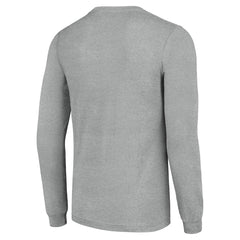 Detroit Lions Starter Player X Logo Graphic Long Sleeve T-Shirt - Heather Gray - NFL