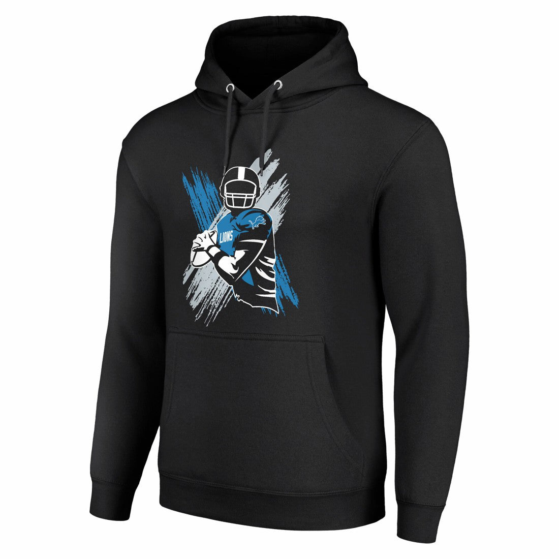 Detroit Lions Starter Player X Fleece Pullover Hoodie - Black - NFL