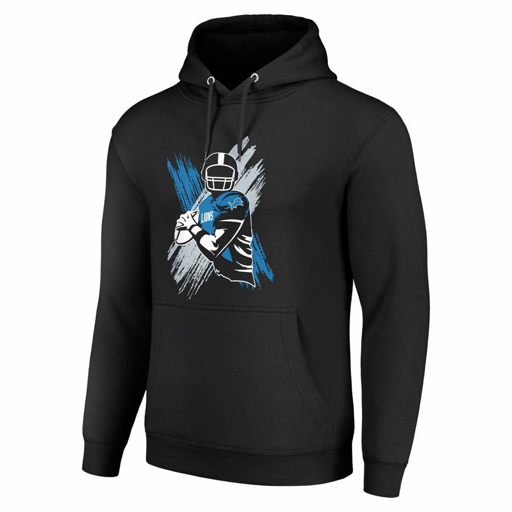 Detroit Lions Starter Player X Fleece Pullover Hoodie - Black - NFL