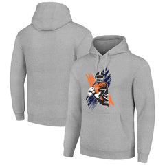 Chicago Bears Starter Player X Fleece Pullover Hoodie - Heather Gray - NFL