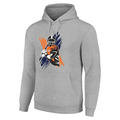 Chicago Bears Starter Player X Fleece Pullover Hoodie - Heather Gray - NFL