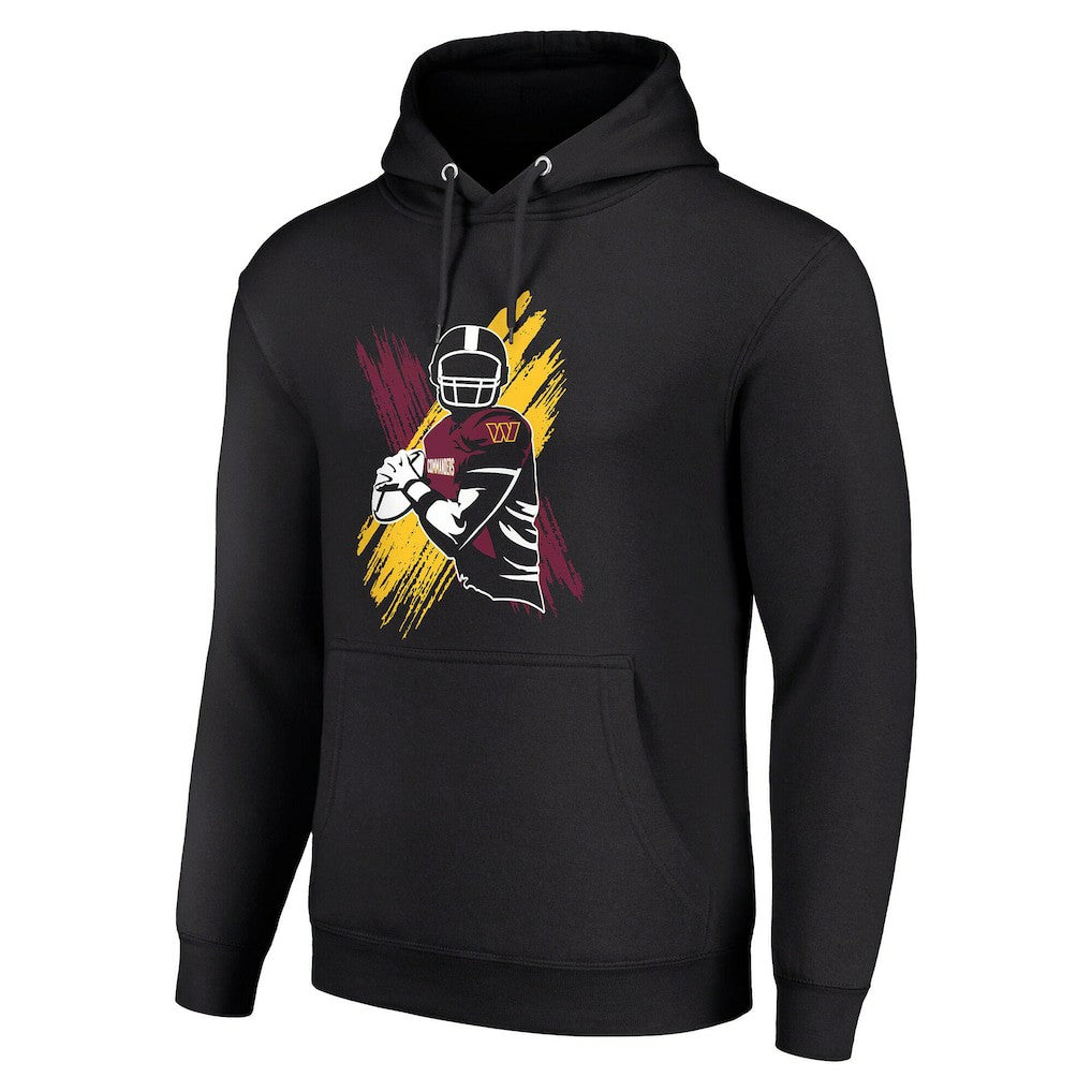 Washington Commanders Starter Player X Fleece Pullover Hoodie - Black - NFL