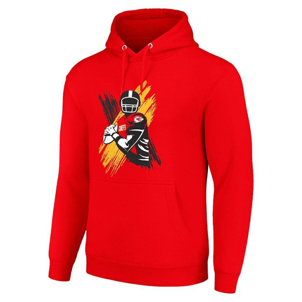 Kansas City Chiefs Starter Player X Fleece Pullover Hoodie - Red - NFL