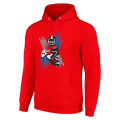 Buffalo Bills Starter Player X Fleece Pullover Hoodie - Red - NFL