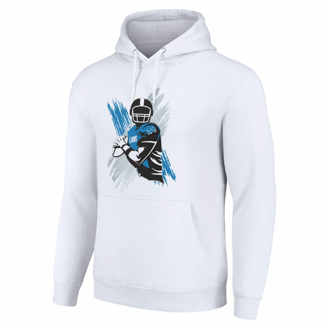 Detroit Lions Starter Player X Fleece Pullover Hoodie - White - NFL