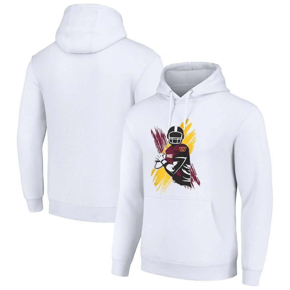 Washington Commanders Starter Player X Fleece Pullover Hoodie - White - NFL