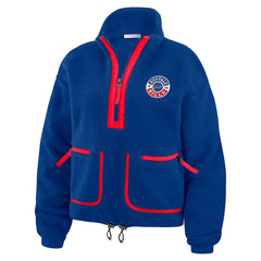 Buffalo Bills WEAR by Erin Andrews Women's Polar Fleece Half-Zip Jacket - Royal - NFL