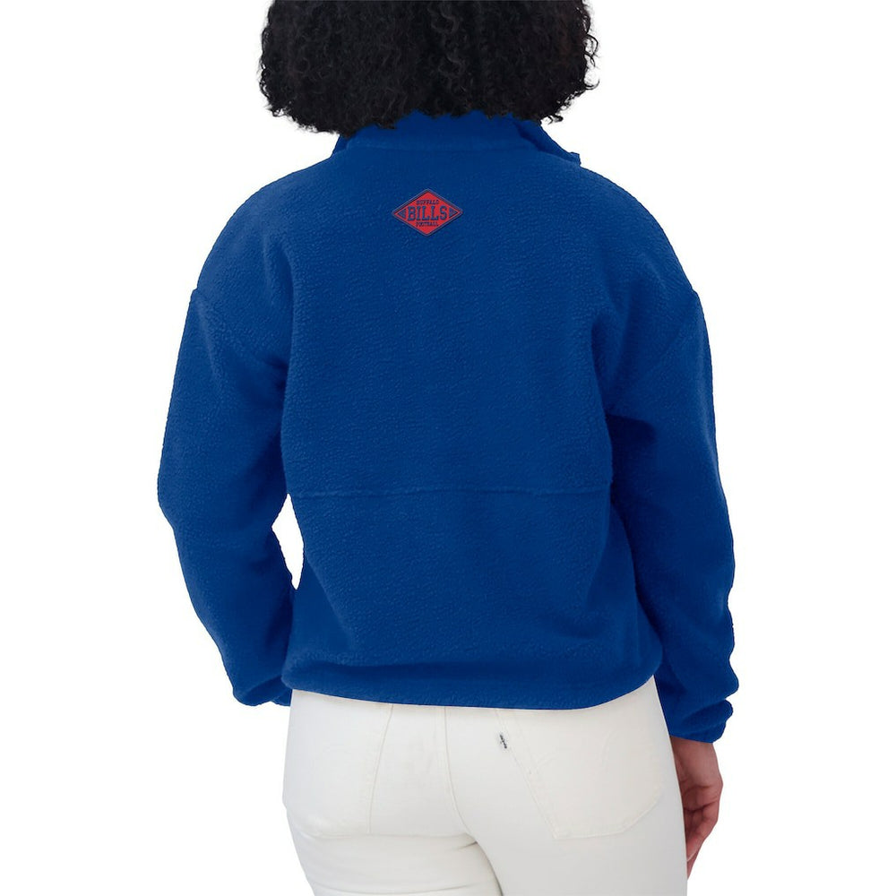 Buffalo Bills WEAR by Erin Andrews Women's Polar Fleece Half-Zip Jacket - Royal - NFL