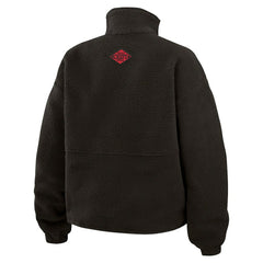 Kansas City Chiefs WEAR by Erin Andrews Women's Polar Fleece Half-Zip Jacket - Black - NFL