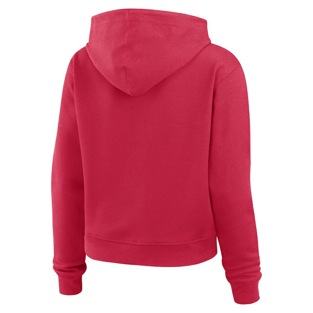 Arizona Cardinals WEAR by Erin Andrews Women's Waffle Hoodie Pullover Top - Cardinal - NFL