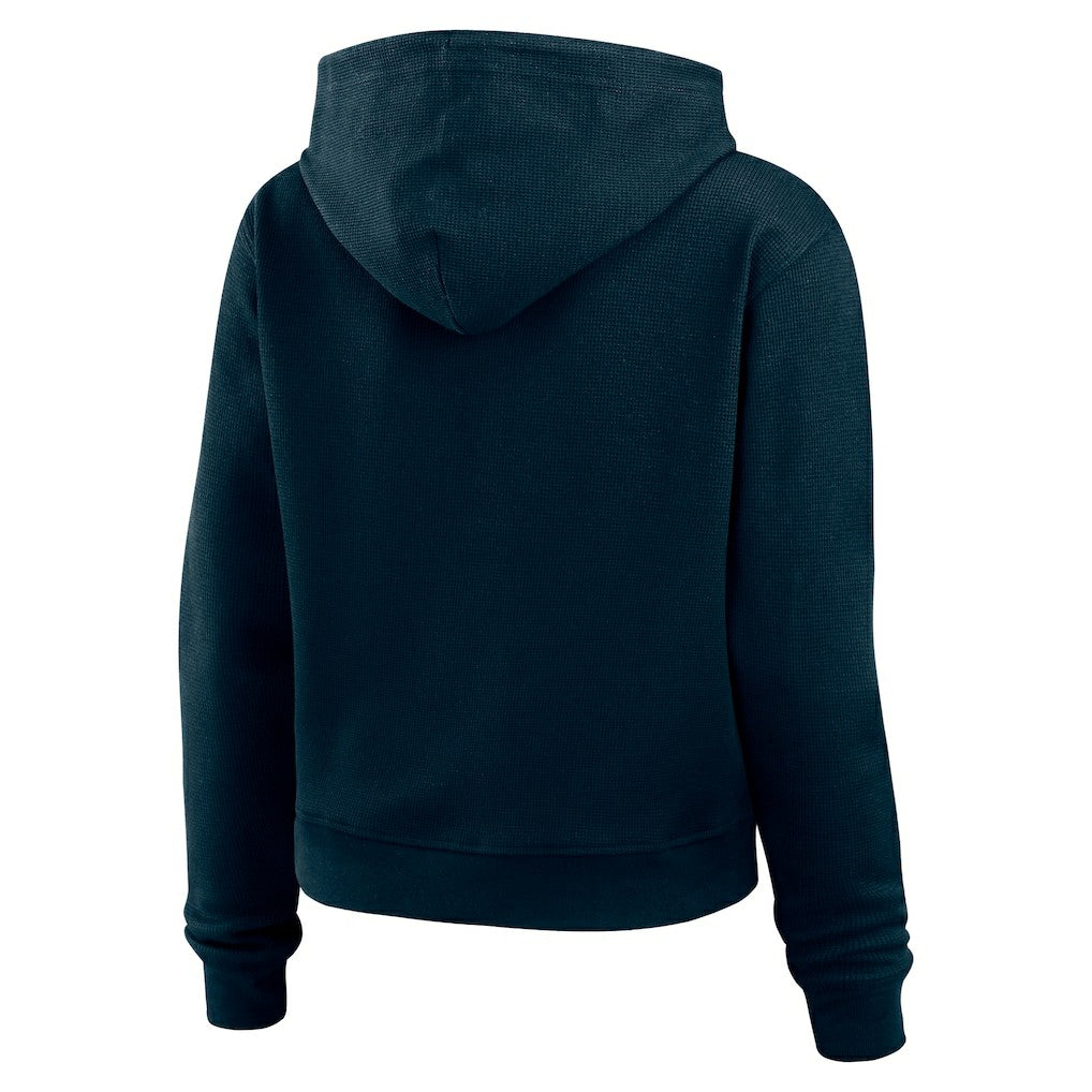 Chicago Bears WEAR by Erin Andrews Women's Waffle Hoodie Pullover Top - Navy - NFL