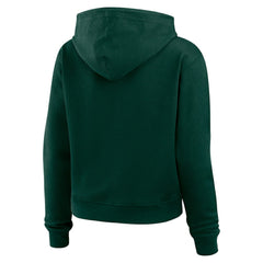 Green Bay Packers WEAR by Erin Andrews Women's Waffle Hoodie Pullover Top - Green - NFL