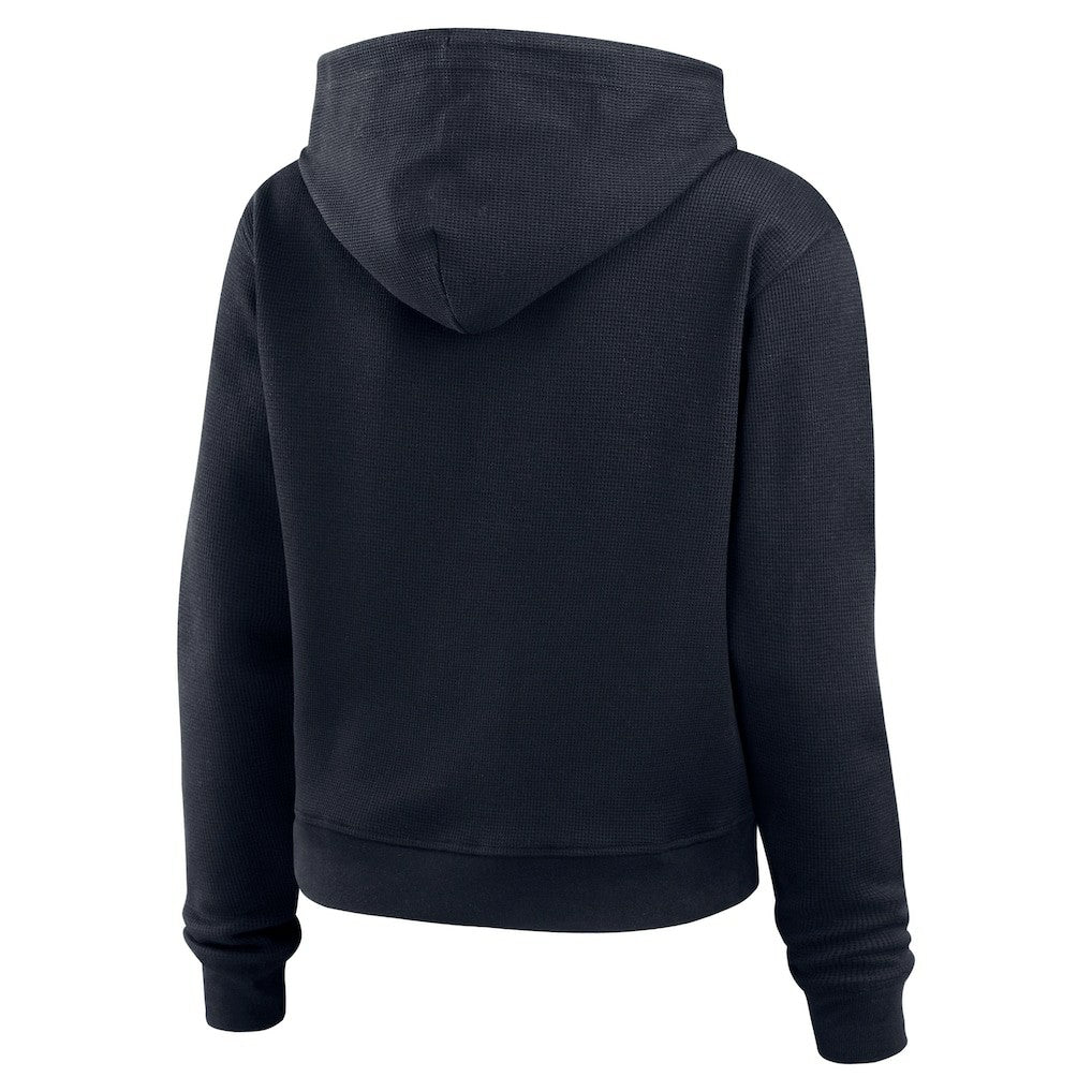 Houston Texans WEAR by Erin Andrews Women's Waffle Hoodie Pullover Top - Navy - NFL