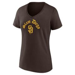 San Diego Padres Fanatics Women's Local V-Neck T-Shirt Online