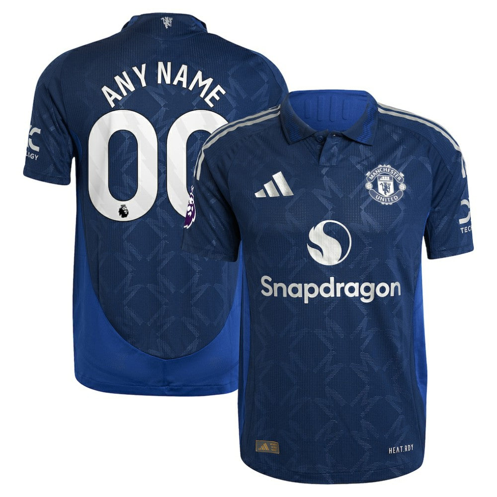 Adidas - Manchester United 2024/25 Away Custom Jersey - Navy