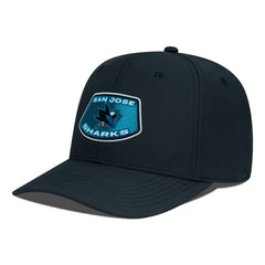 San Jose Sharks Levelwear Rise Skylight Flex Hat - Black | NHL Clearance