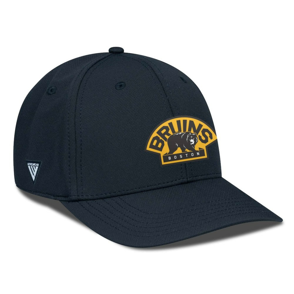 Boston Bruins Levelwear Rise Skylight Flex Hat - Black | NHL on sale