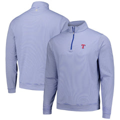 Texas Rangers Peter Millar Perth Sugar Stripe Performance Quarter-Zip Top Sale