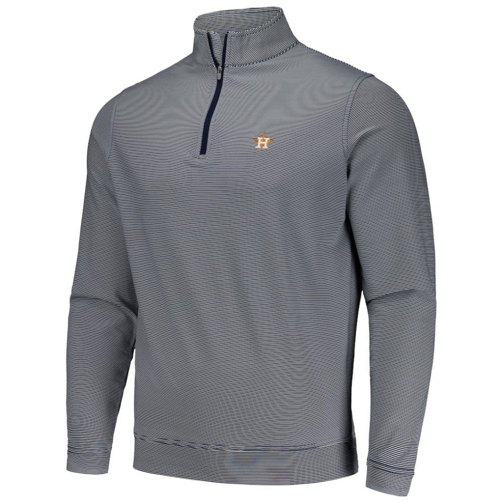 Houston Astros Peter Millar Perth Sugar Stripe Performance Quarter-Zip Top Near Me