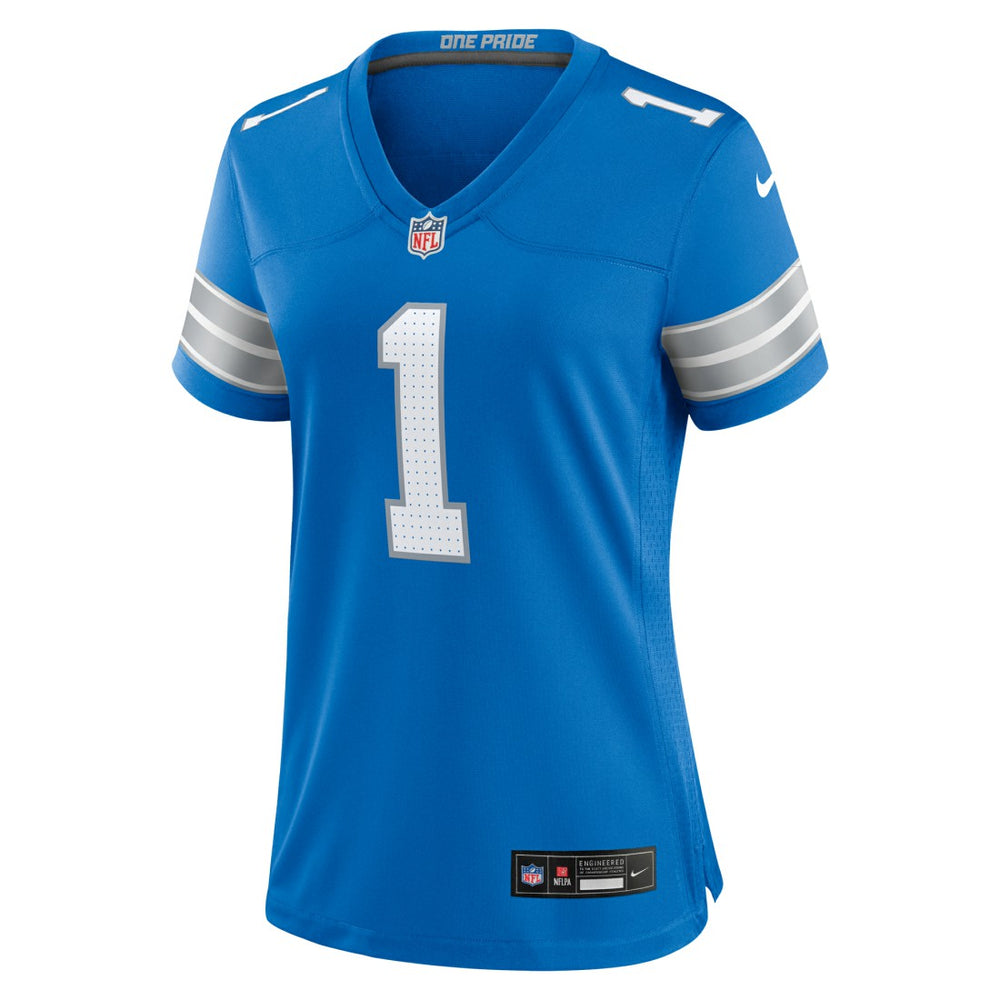 Number 1 Mom Detroit Lions Game Jersey - Blue - Nike