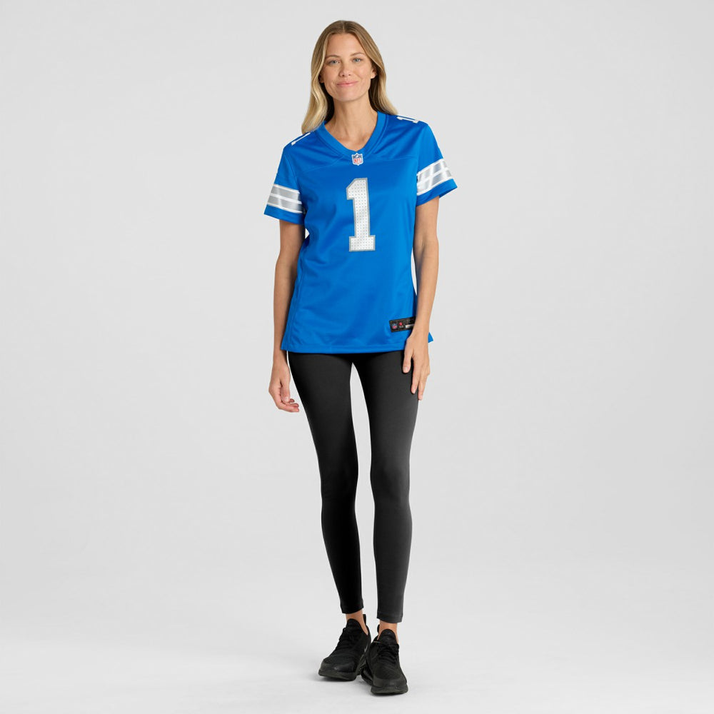 Number 1 Mom Detroit Lions Game Jersey - Blue - Nike