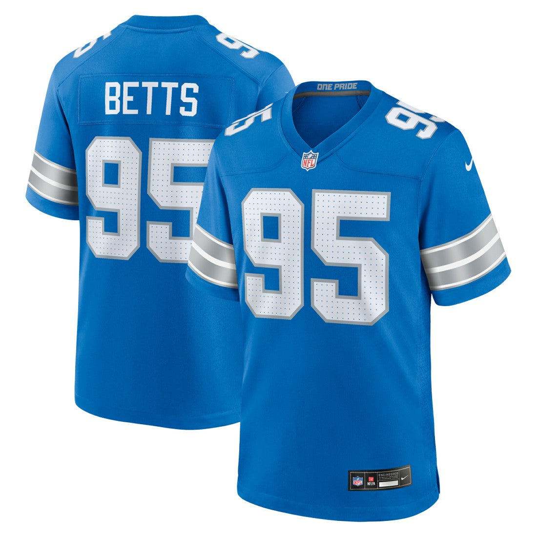 Mathieu Betts Detroit Lions Game Jersey - Blue - Nike