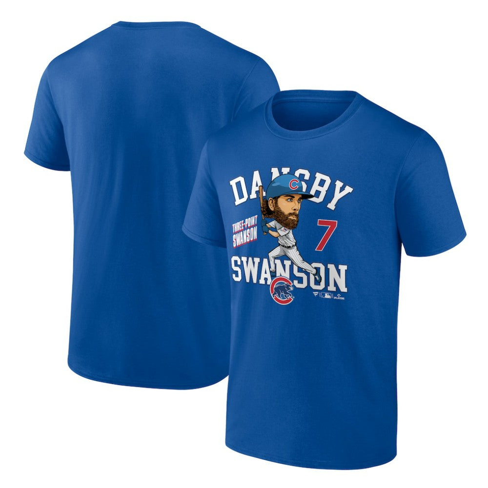 Dansby Swanson Chicago Cubs Fanatics Hometown Caricature T-Shirt Sale