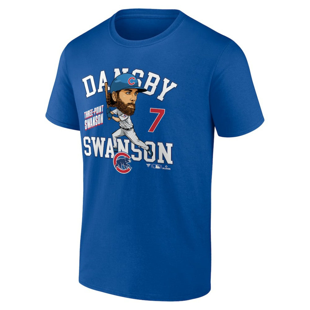 Dansby Swanson Chicago Cubs Fanatics Hometown Caricature T-Shirt Sale
