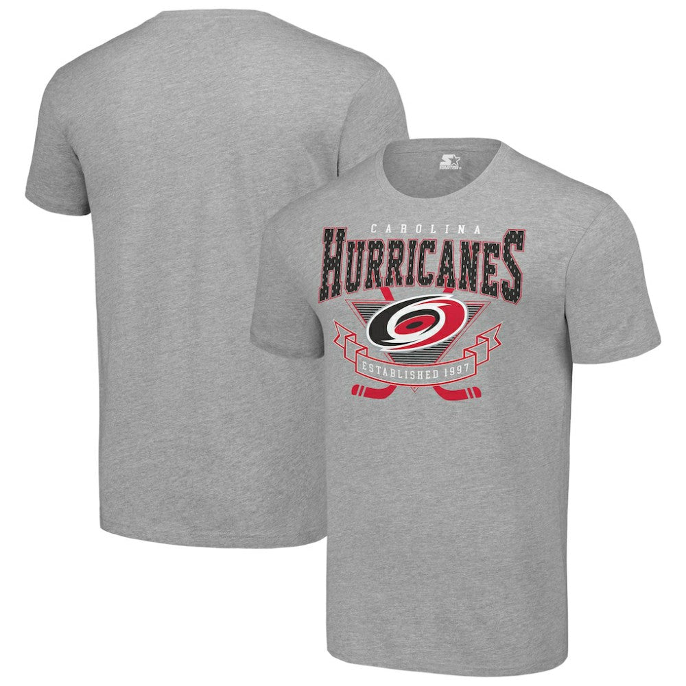 Carolina Hurricanes Starter Team Logo Graphic T-Shirt - Heather Gray | NHL Clearance