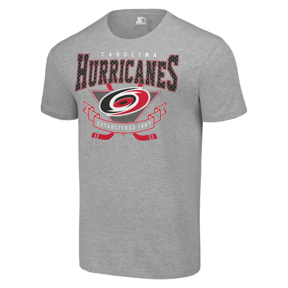 Carolina Hurricanes Starter Team Logo Graphic T-Shirt - Heather Gray | NHL Clearance