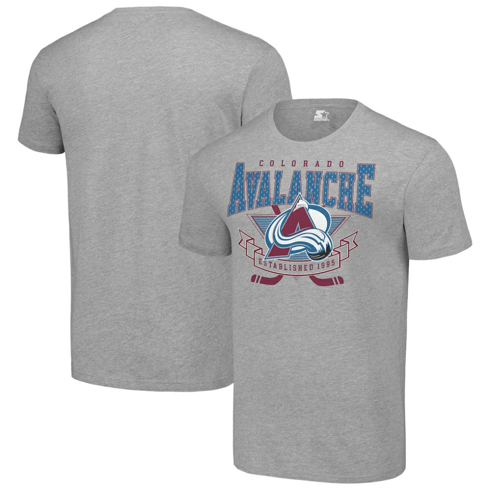Colorado Avalanche Starter Team Logo Graphic T-Shirt - Heather Gray | NHL Lifestyle