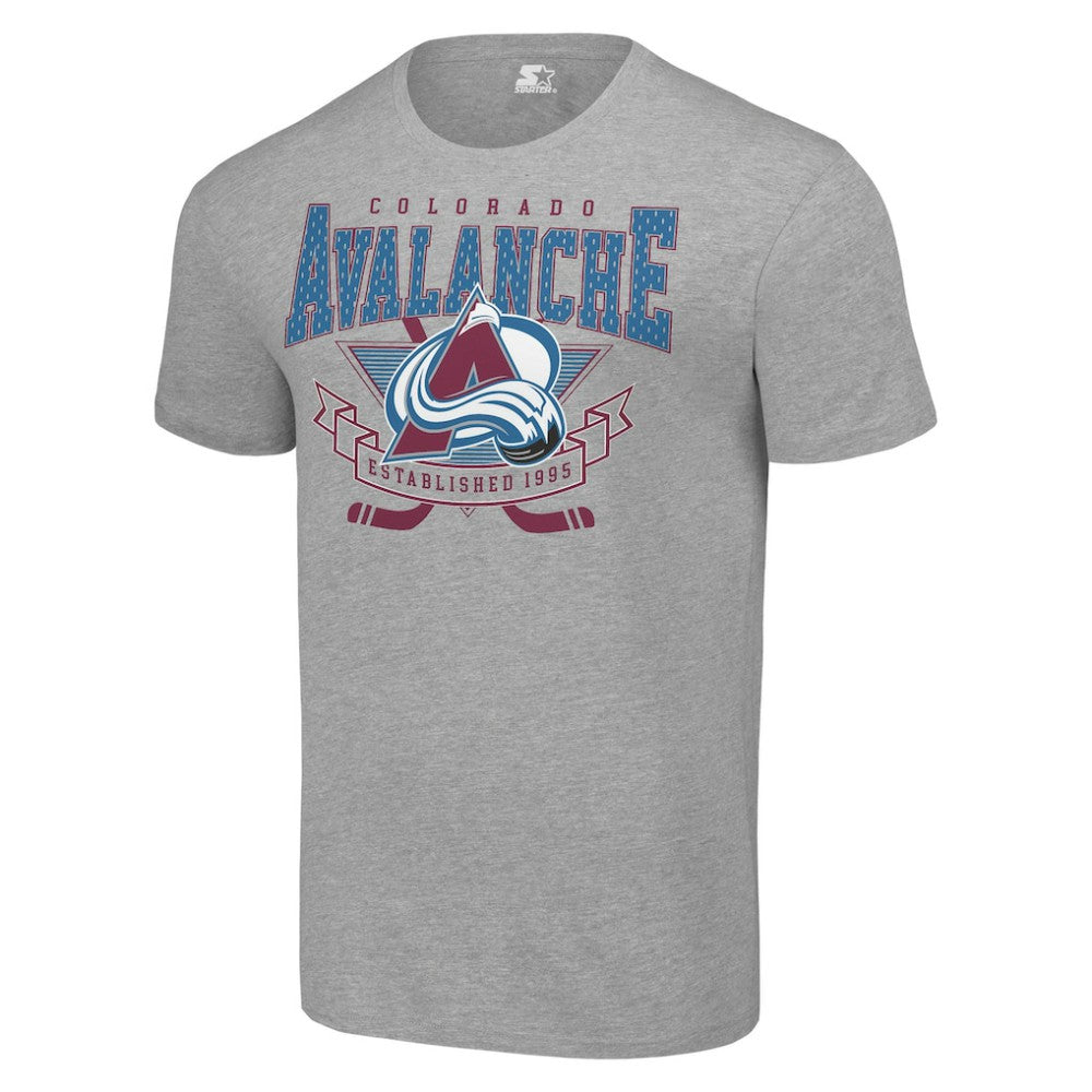 Colorado Avalanche Starter Team Logo Graphic T-Shirt - Heather Gray | NHL Lifestyle