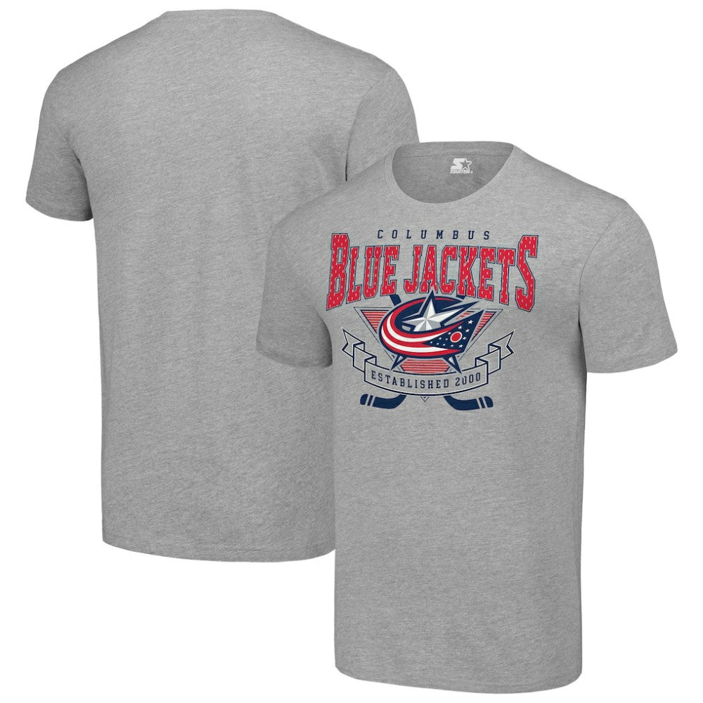 Columbus Blue Jackets Starter Team Logo Graphic T-Shirt - Heather Gray | NHL near me