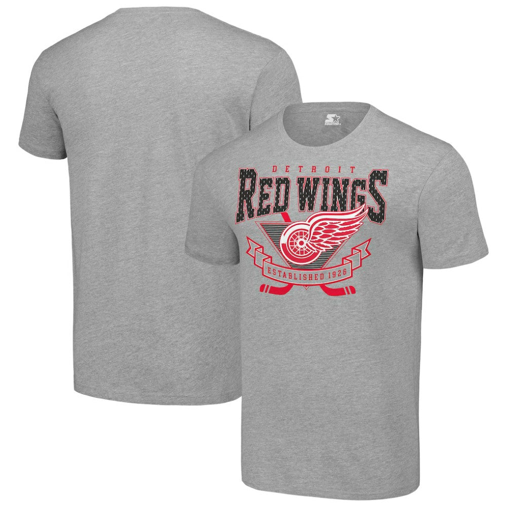 Detroit Red Wings Starter Team Logo Graphic T-Shirt - Heather Gray | NHL near me
