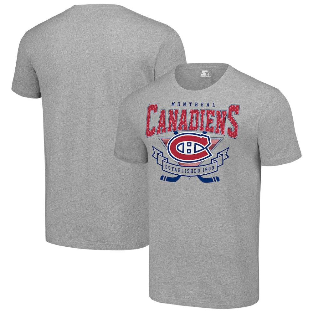 Montreal Canadiens Starter Team Logo Graphic T-Shirt - Heather Gray | NHL on sale