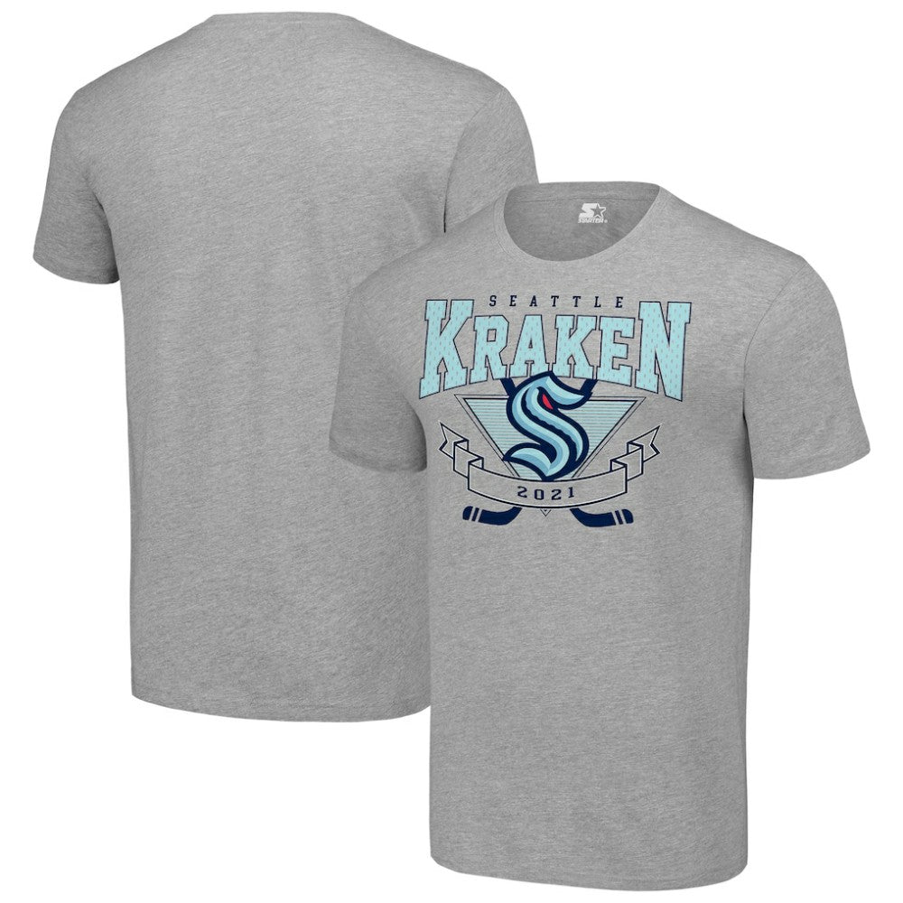 Seattle Kraken Starter Team Logo Graphic T-Shirt - Heather Gray | NHL online