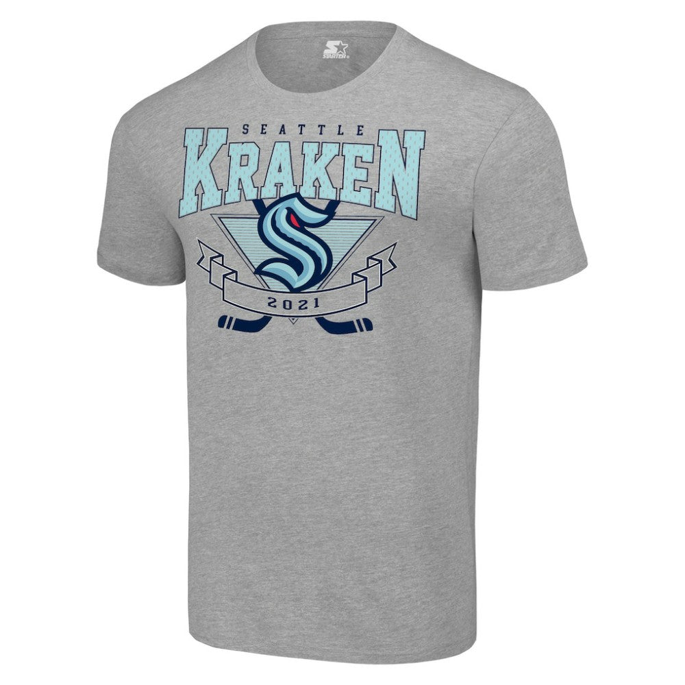 Seattle Kraken Starter Team Logo Graphic T-Shirt - Heather Gray | NHL online