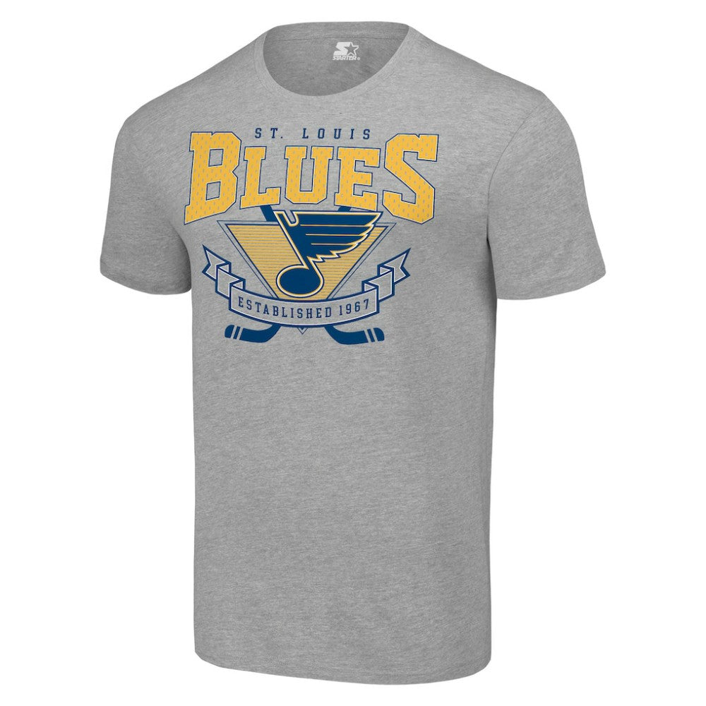 St. Louis Blues Starter Team Logo Graphic T-Shirt - Heather Gray | NHL on sale