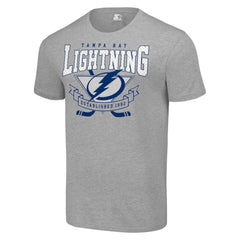 Tampa Bay Lightning Starter Team Logo Graphic T-Shirt - Heather Gray | NHL Clearance