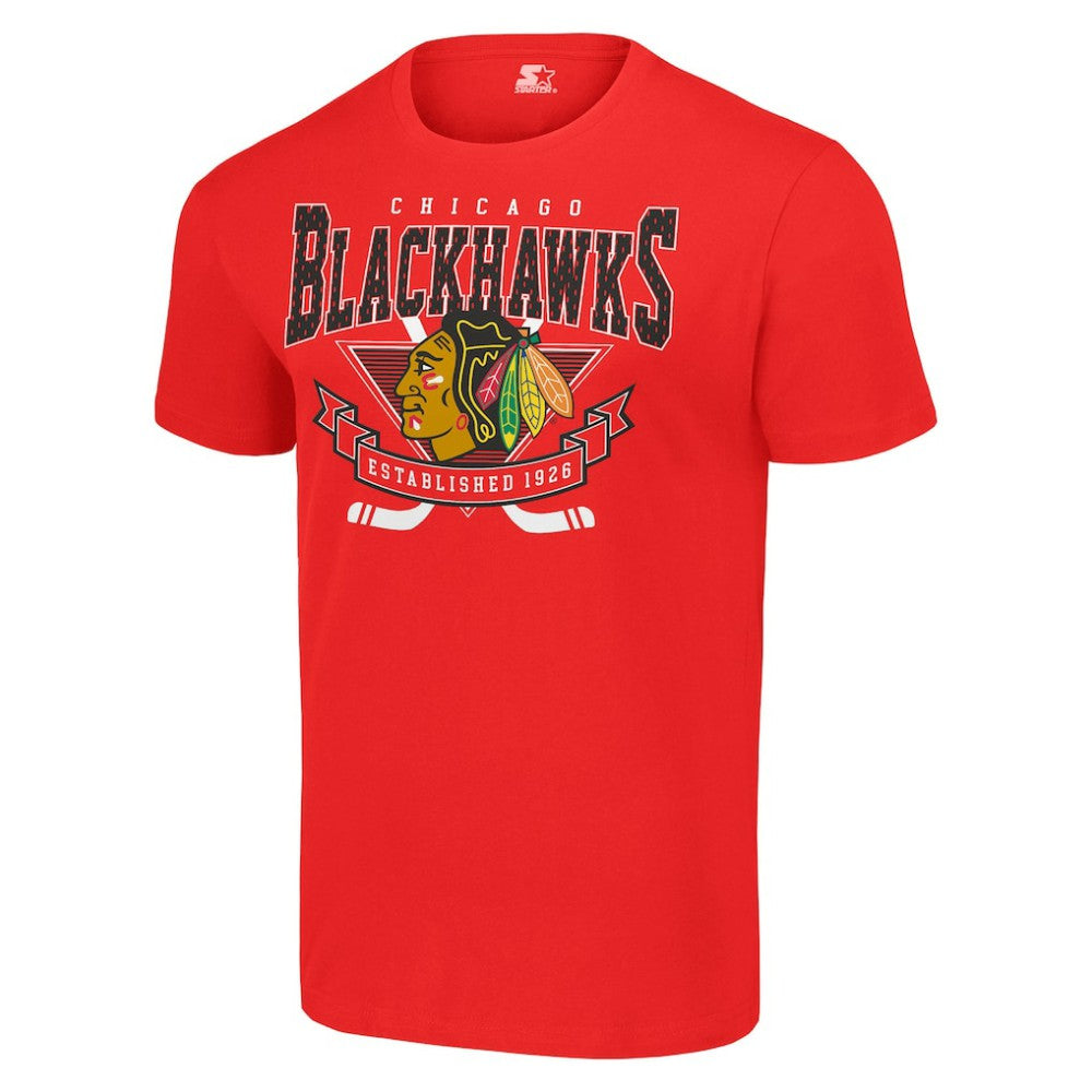 Chicago Blackhawks Starter Team Logo Graphic T-Shirt - Red | NHL Lifestyle