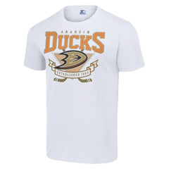 Anaheim Ducks Starter Team Logo Graphic T-Shirt - White | NHL Lifestyle