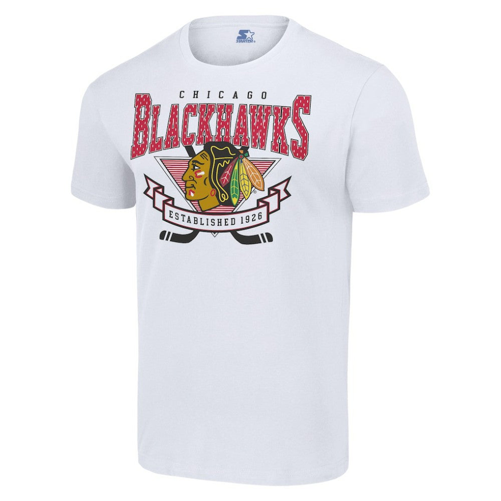 Chicago Blackhawks Starter Team Logo Graphic T-Shirt - White | NHL near me