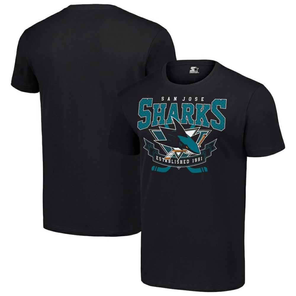 San Jose Sharks Starter Team Logo Graphic T-Shirt - Black | NHL near me