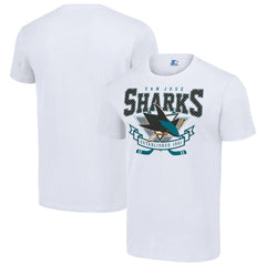 San Jose Sharks Starter Team Logo Graphic T-Shirt - White | NHL sale