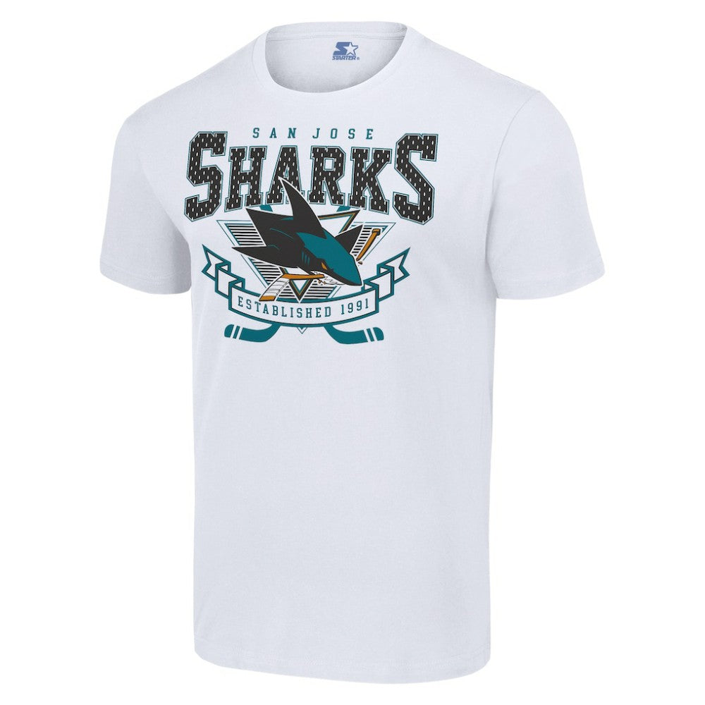 San Jose Sharks Starter Team Logo Graphic T-Shirt - White | NHL sale