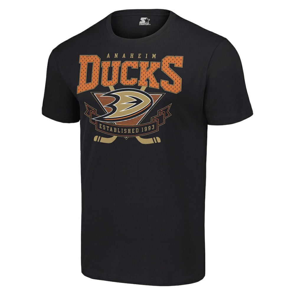 Anaheim Ducks Starter Team Logo Graphic T-Shirt - Black | NHL Lifestyle