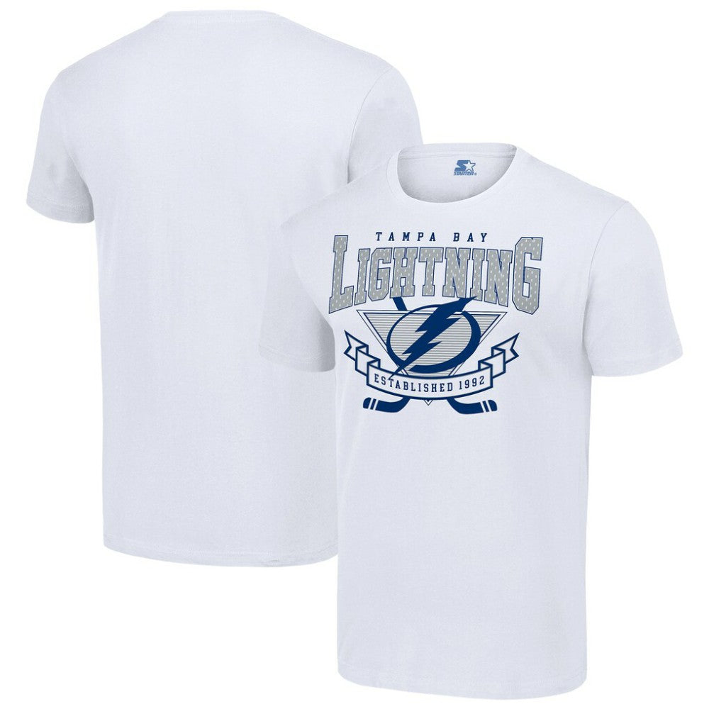 Tampa Bay Lightning Starter Team Logo Graphic T-Shirt - White | NHL Lifestyle