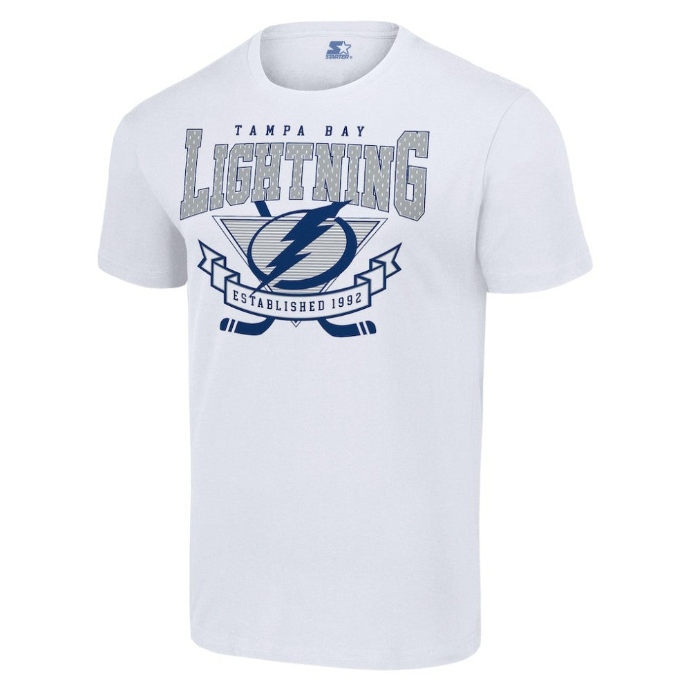 Tampa Bay Lightning Starter Team Logo Graphic T-Shirt - White | NHL Lifestyle